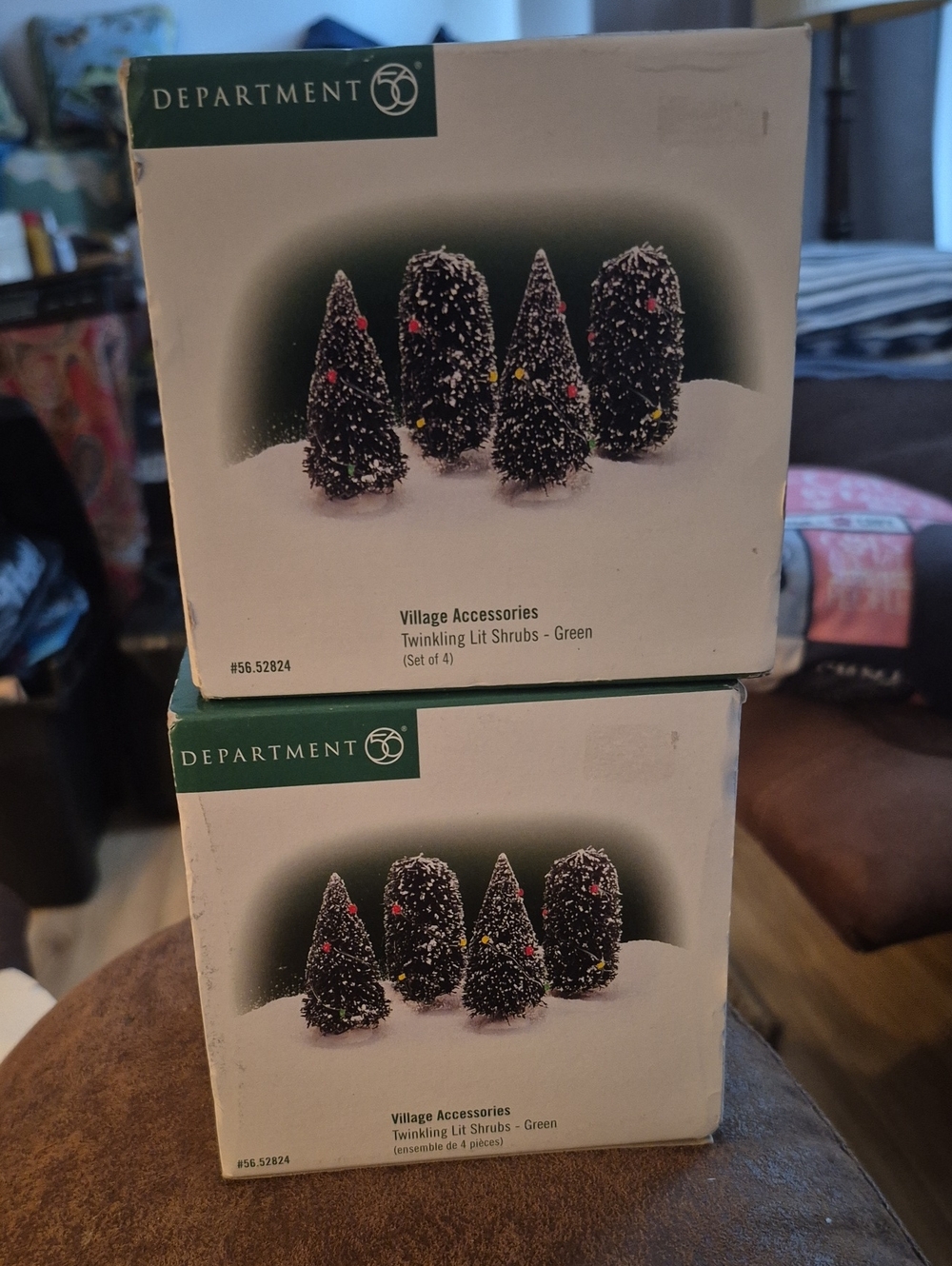 Dept 56 Village Accessories Twinkling Lit Shrubs (2 Sets Of 4) #56.52834